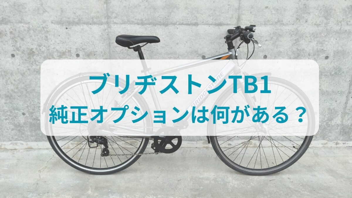 ブリヂストンTB1のオプションは何がある？
