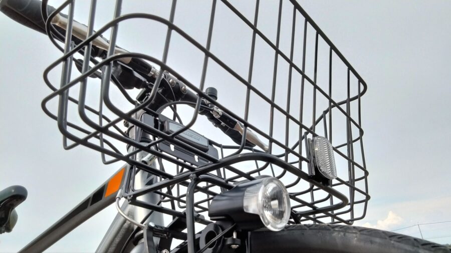 ブリヂストンTB1にフロントバスケットを装着