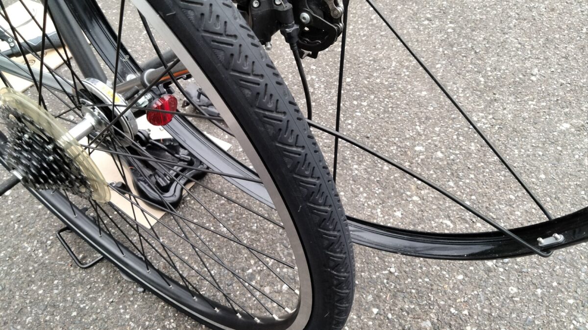 後輪を外したTB1